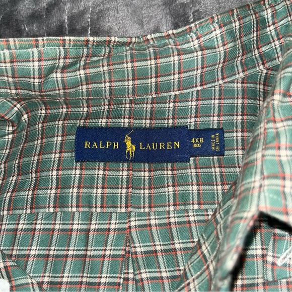 Ralph Lauren Green Plaid Button Down Shirt - Picture 5 of 5